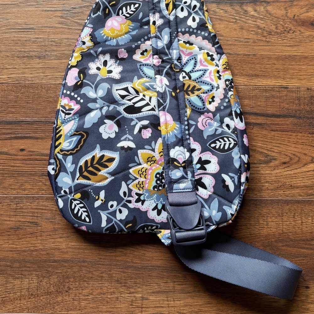 Vera Bradley Lighten Up Essential Sling Backpack Bag Charmont Meadow Pattern - Picture 5 of 9